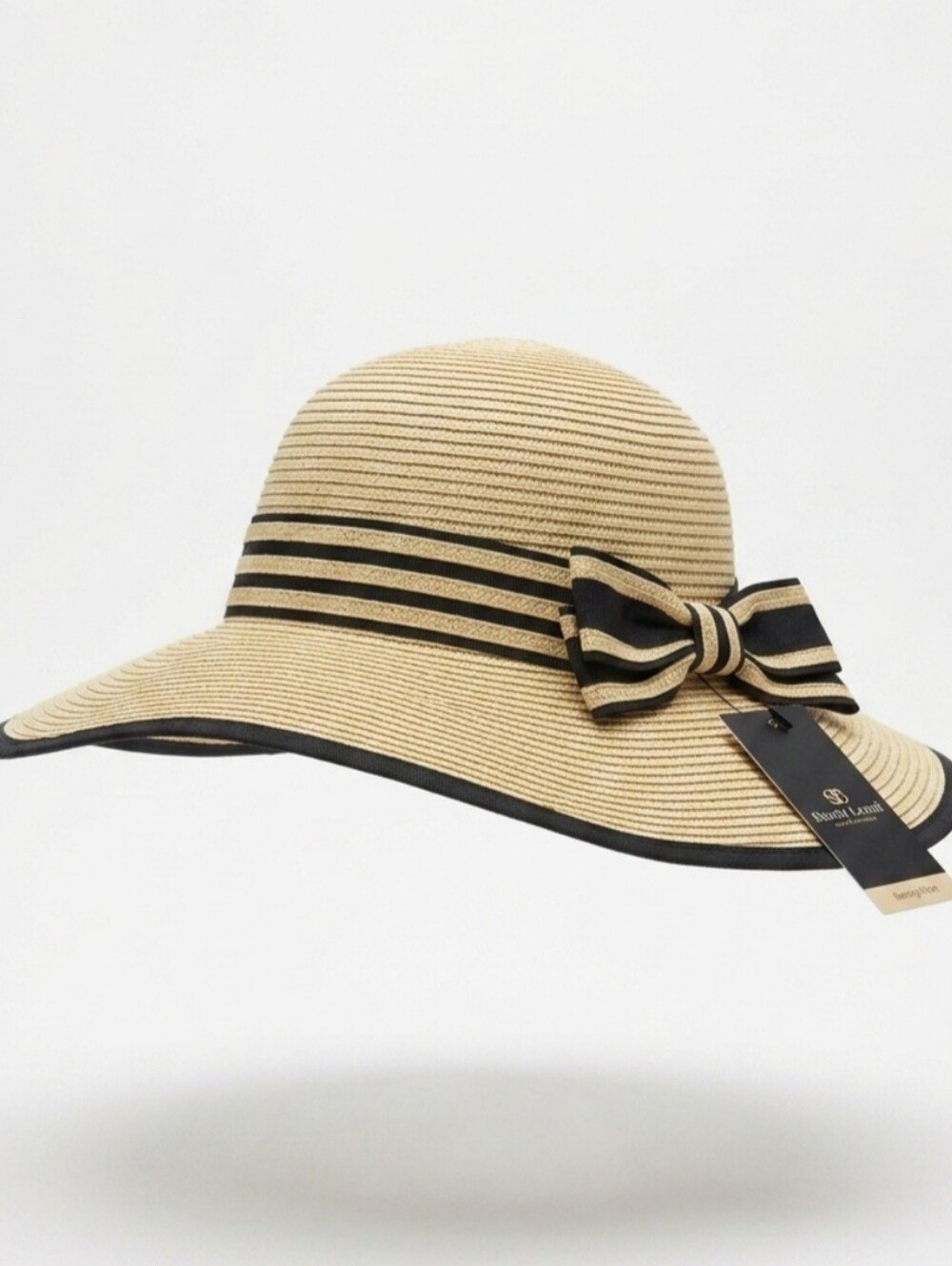 Italian Straw Sun Hat with Bow